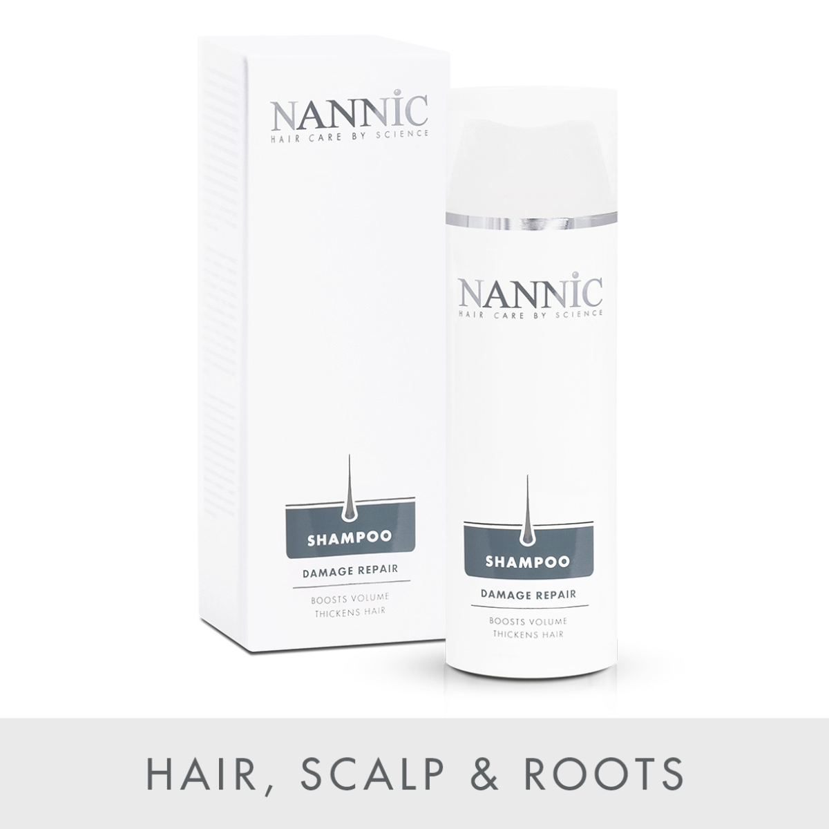 NANNIC plaukų šampūnas pažeistiems plaukams, 150ml	