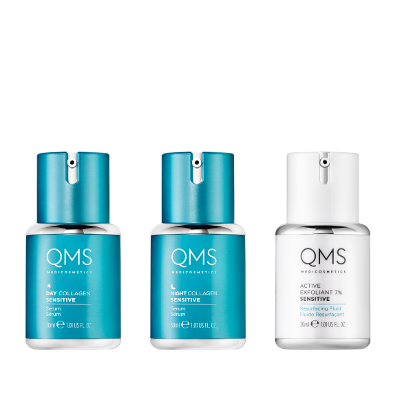 QMS Collagen System Sensitive 3-Step Routine Set 3 x 30 ml